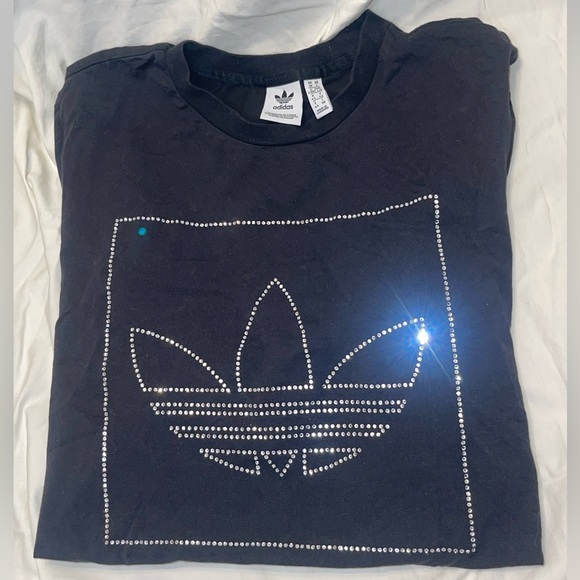 Rhinestone Logo Adidas T-Shirt - Picture 3 of 6